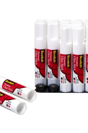 Scotch Glue Stick, .28 oz, 18-Pack, Acid Free and Non-Toxic (6008-18)