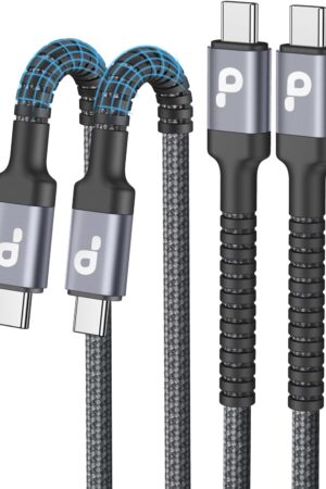 USB C to USB C Cable 10FT, 2Pack USB C Charger Cable, Long Type C Fast Charging Cable Nylon Braided USBC Charger Cord Compatible with iPhone 17/16/15/Pro/Plus/Pro Max/Samsung Galaxy S23/LG and More