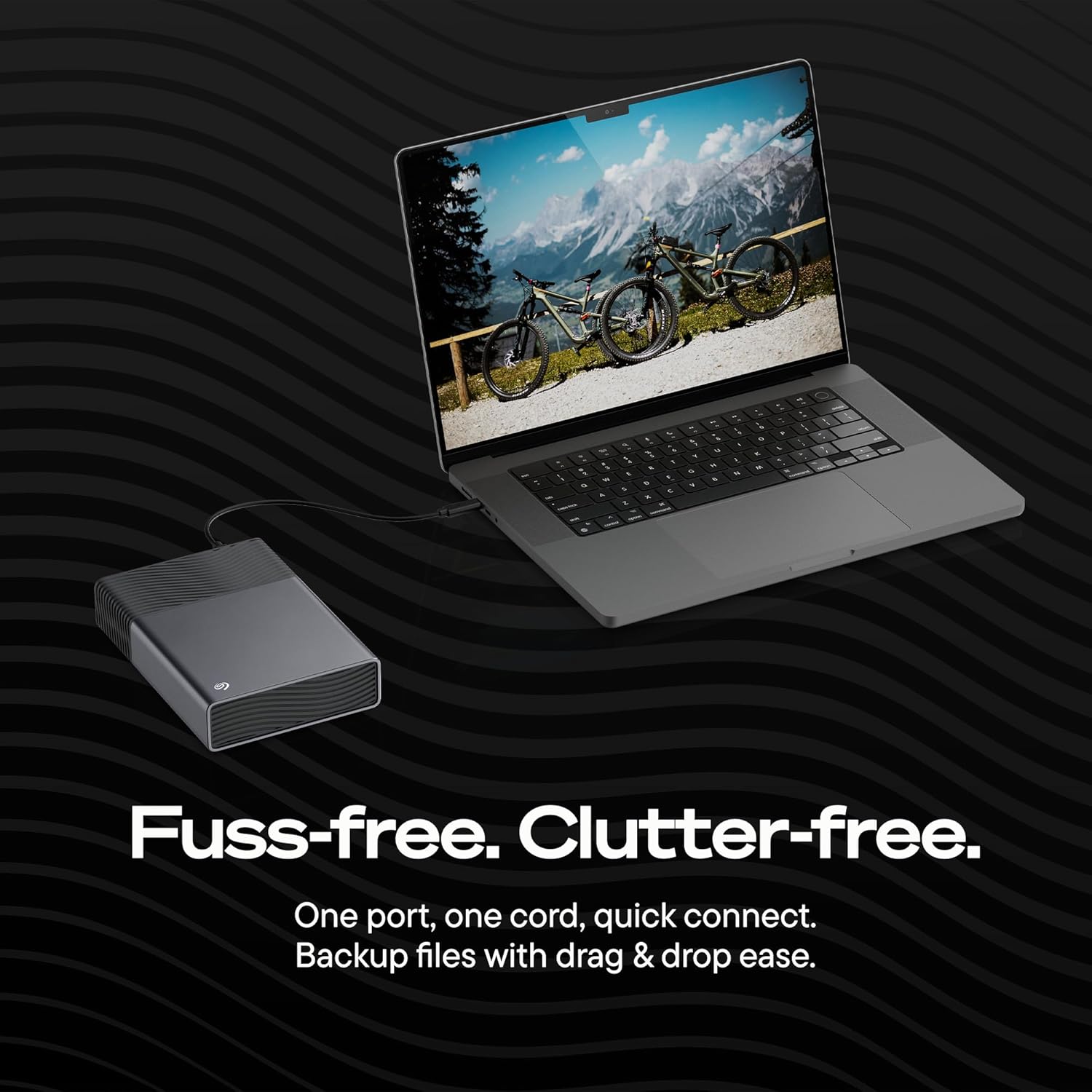 Seagate One Touch 8TB External Hard Drive Desktop HDD - USB-C Compatible with Most Windows and macOS, Rescue Recovery (STNB8000400) - Image 3