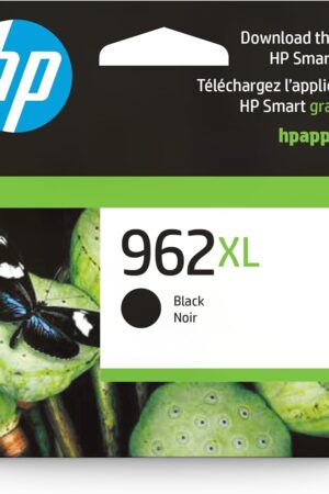 HP 962XL Black High-Yield Ink Cartridge | Works with OfficeJet 9010, Pro 9010, 9020 | Eligible for Instant Ink | 3JA03AN
