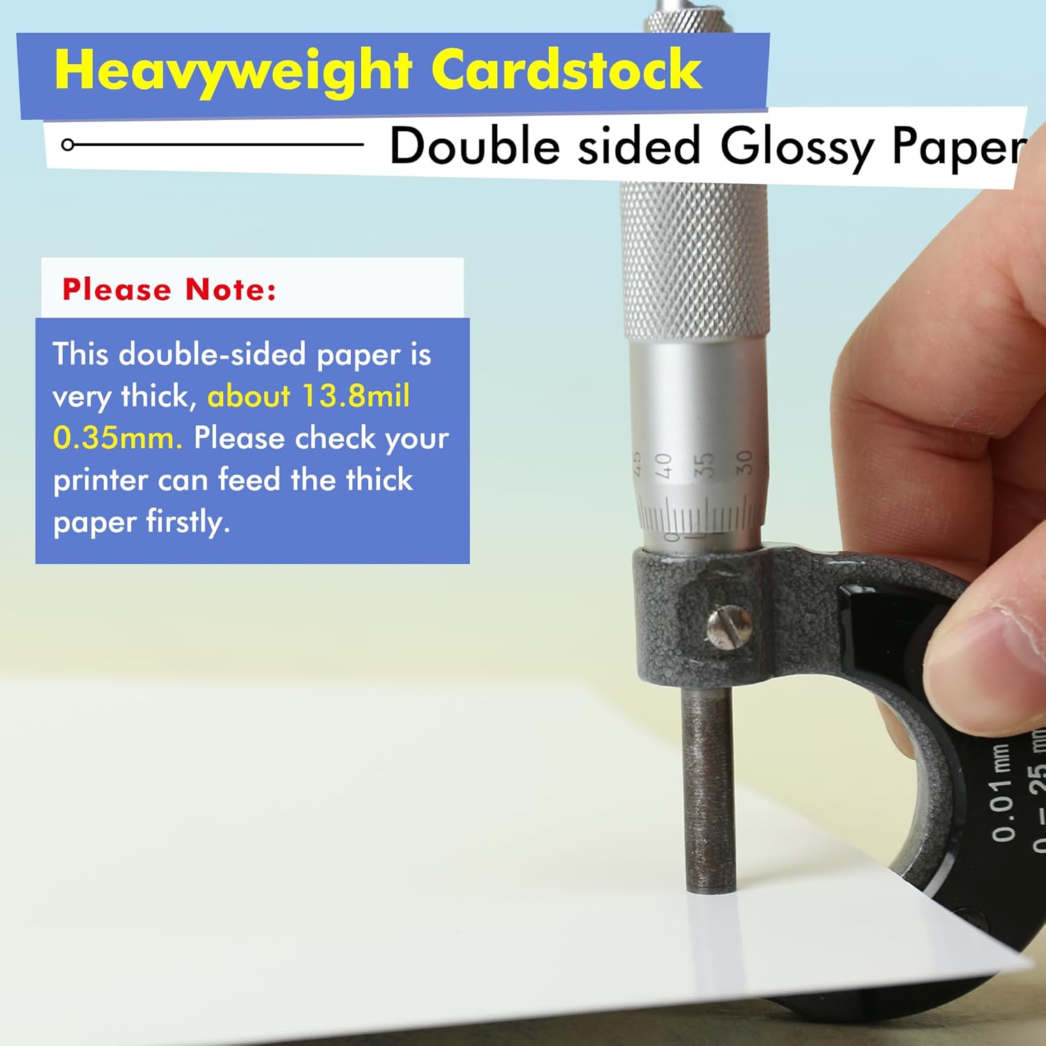Koala Thick Photo Paper Double-sided Glossy Heavyweight Paper 8.5X11 Inches 80LB 100 Sheets 300GSM Cardstock Compatible with Inkjet Printer - Image 4