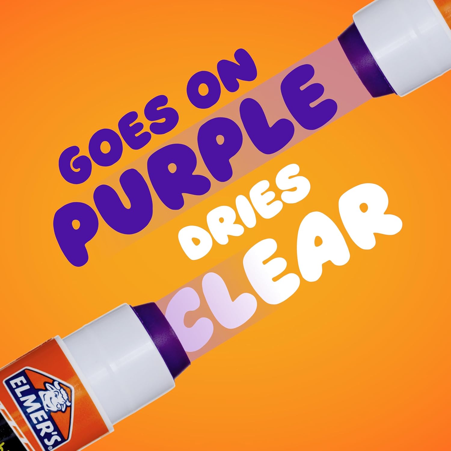 Elmer's Disappearing Purple School Glue Sticks, Washable, 6 Grams, 12 Count - Arts & Crafts, Poster, Projects, Back to School, #1 Teacher Brand - Image 2