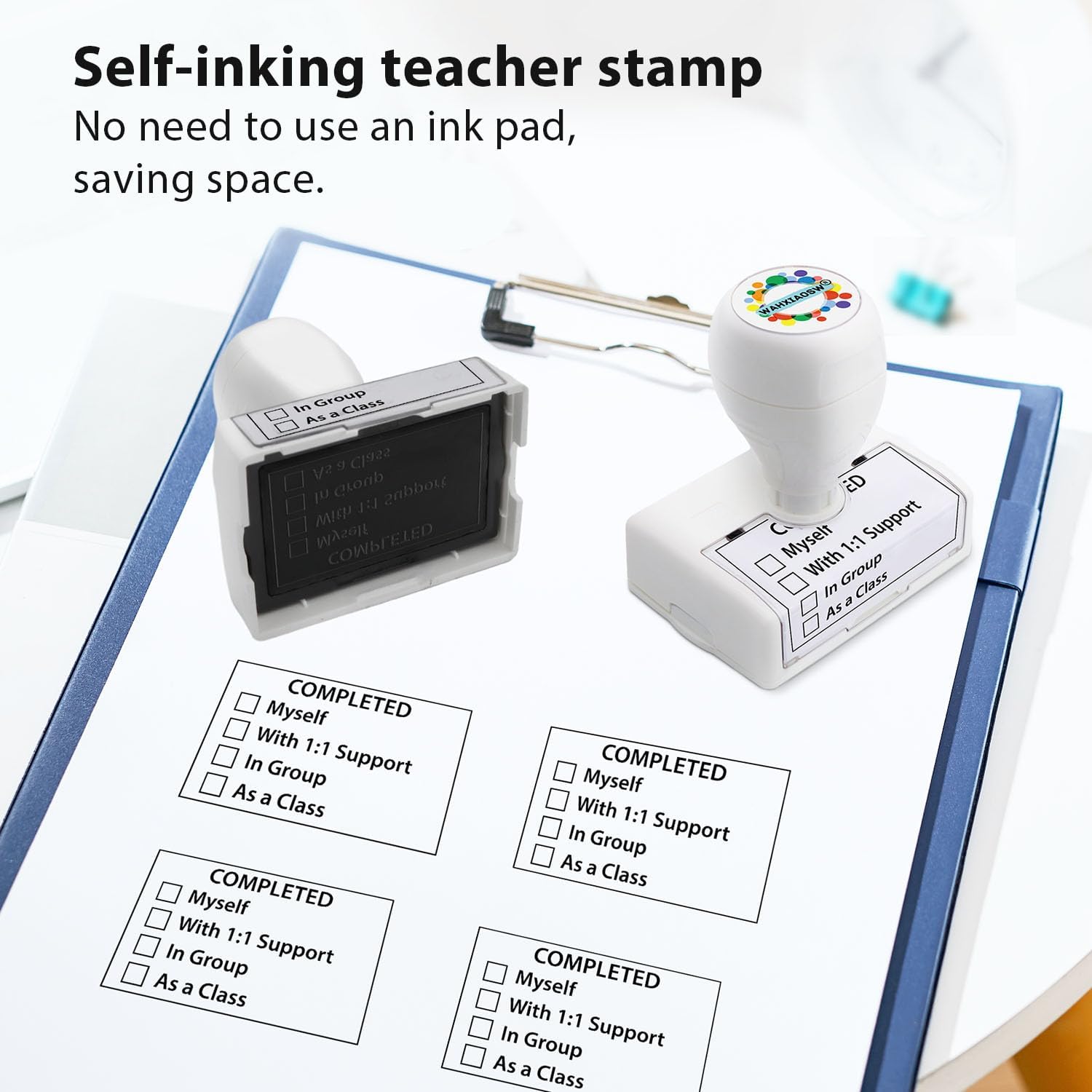 Teacher Stamps,Checkbox Grading Teacher Stamps, Teacher Gifts, Classroom Teacher Stamp, Easy Grading, Improved Efficiency, Happy Teaching (Black) - Image 6