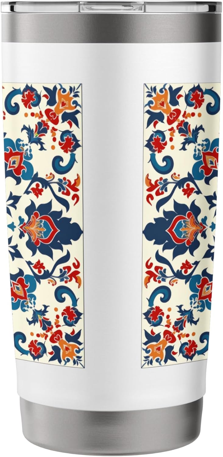 Traditional Turkish Pattern Stainless Steel Insulated Tumbler - Image 4