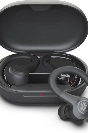 JLab, Go Sport+, True Wireless Workout Earbuds, Bluetooth Sport Earbuds, Clear Calling, Graphite
