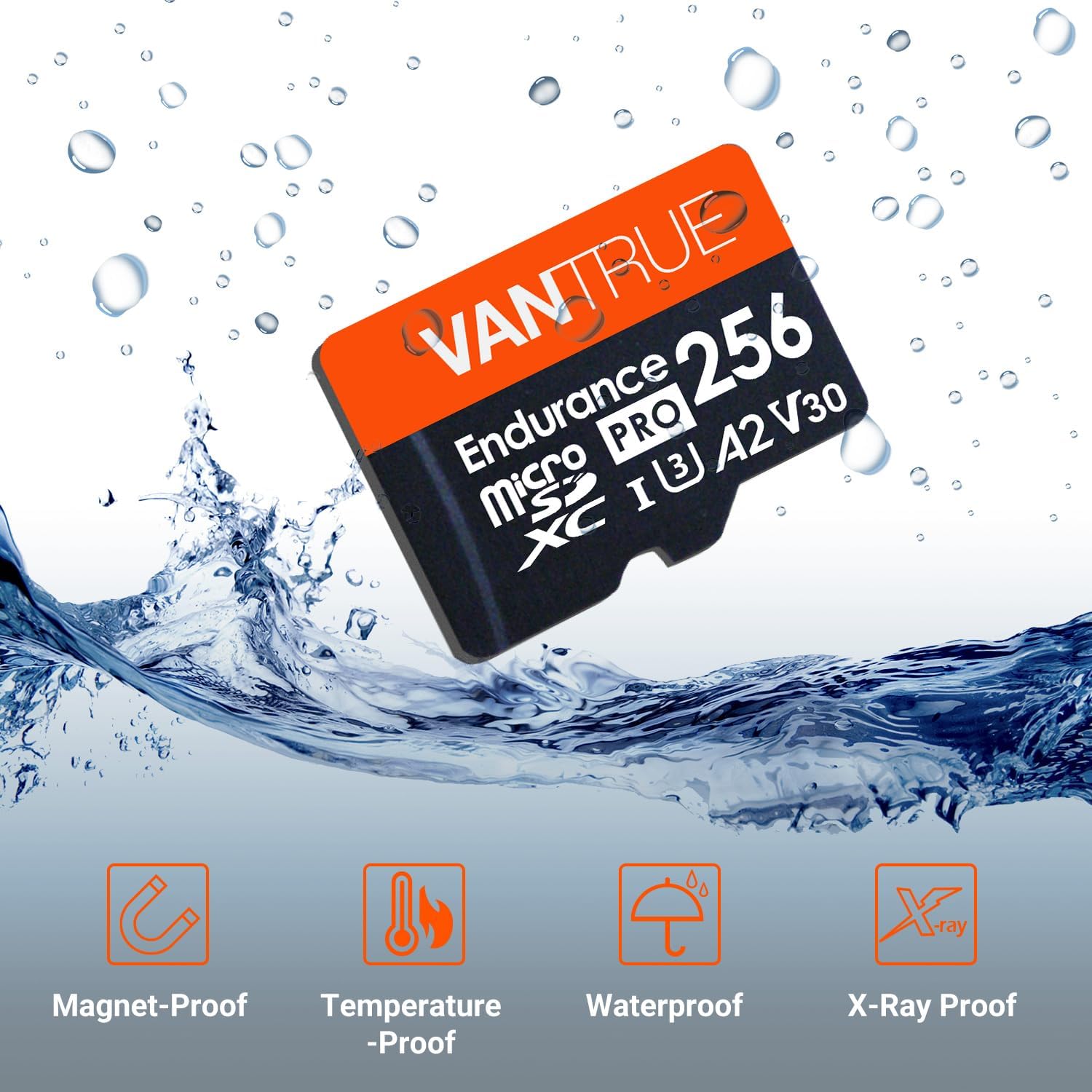Vantrue 256GB microSDXC UHS-I U3 4K UHD Video High Speed Transfer Monitoring SD Card with Adapter for Dash Cams, Body Cams, Action Camera, Surveillance & Security Cams - Image 5