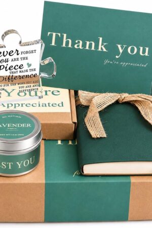 Employee Appreciation Gifts for Coworkers, Thank You Gifts for Men, Thank You Gift Basket & Appreciation Gift Box for Boss Mentor Team Leaders, Work Anniversary Recognition Gift