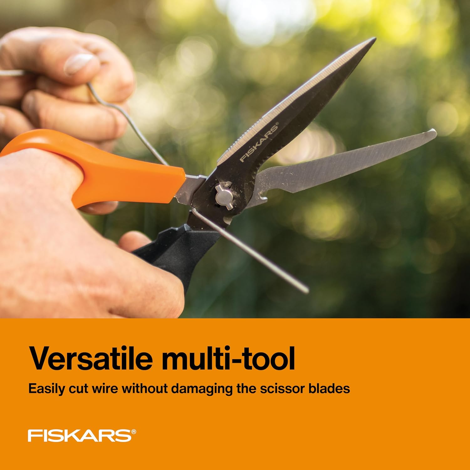Fiskars Garden Scissors, 7-in-1 Garden Shears Multi-Tool with Sheath, Great for Plant Trimming, Cutting Nursery Pots, Bags, and Wire - Image 3