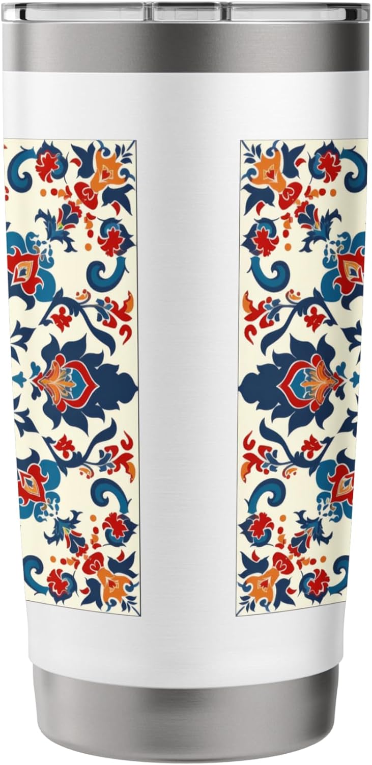 Traditional Turkish Pattern Stainless Steel Insulated Tumbler - Image 2
