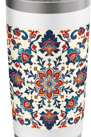 Traditional Turkish Pattern Stainless Steel Insulated Tumbler