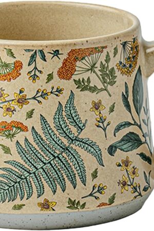 Ceramic Coffee Mug, 13oz Floral Design Pottery cute mugs, Ideal Gift for Women unique vintage pretty coffee mugs (Summer Whisper)