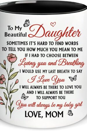 Hyturtle To My Daughter Coffee Mug 11oz For Daughter From Mom - Mom's Choice For Mother's Day, Birthday, Christmas