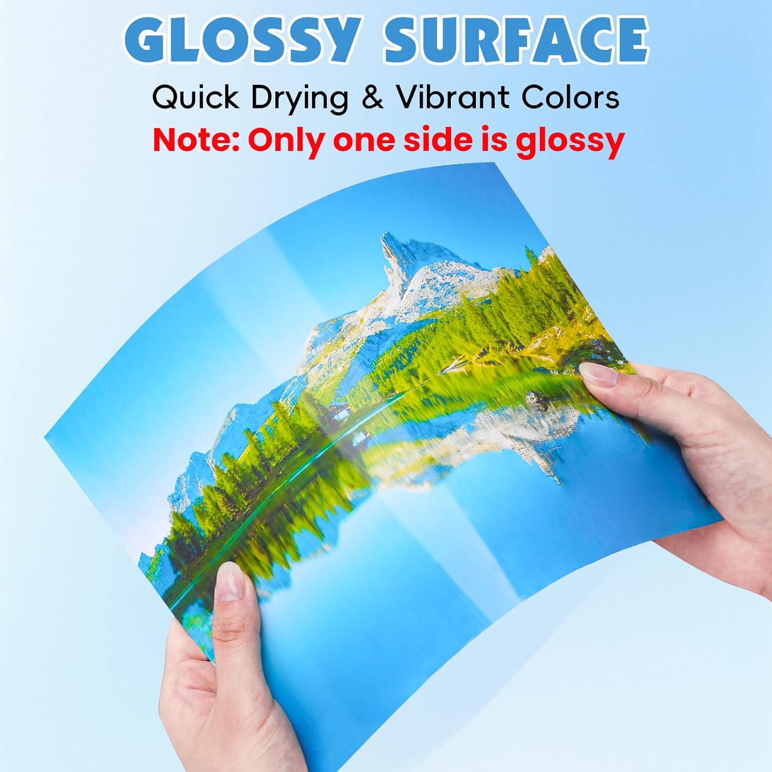 300 Sheets Glossy Photo Paper, 8.5in x 11in Inkjet Photo Printer Paper, Picture Paper for Photos, Calendars, Brochures, Cards, Menus(200gsm / 54lb) - Image 5