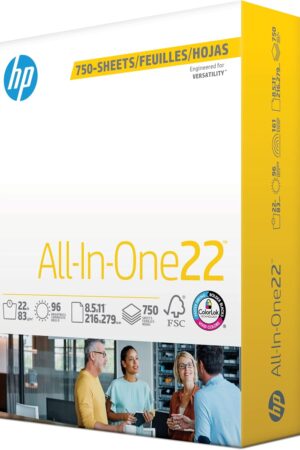 HP Papers | 8.5 x 11 Paper | All In One 22 lb | 1 Mega Ream - 750 Sheets | 96 Bright | Made in USA - FSC Certified | 207750R