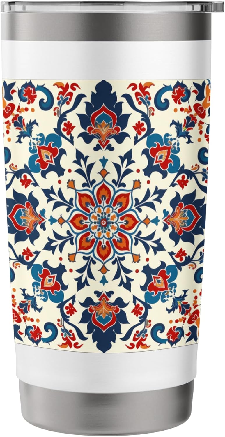 Traditional Turkish Pattern Stainless Steel Insulated Tumbler - Image 3