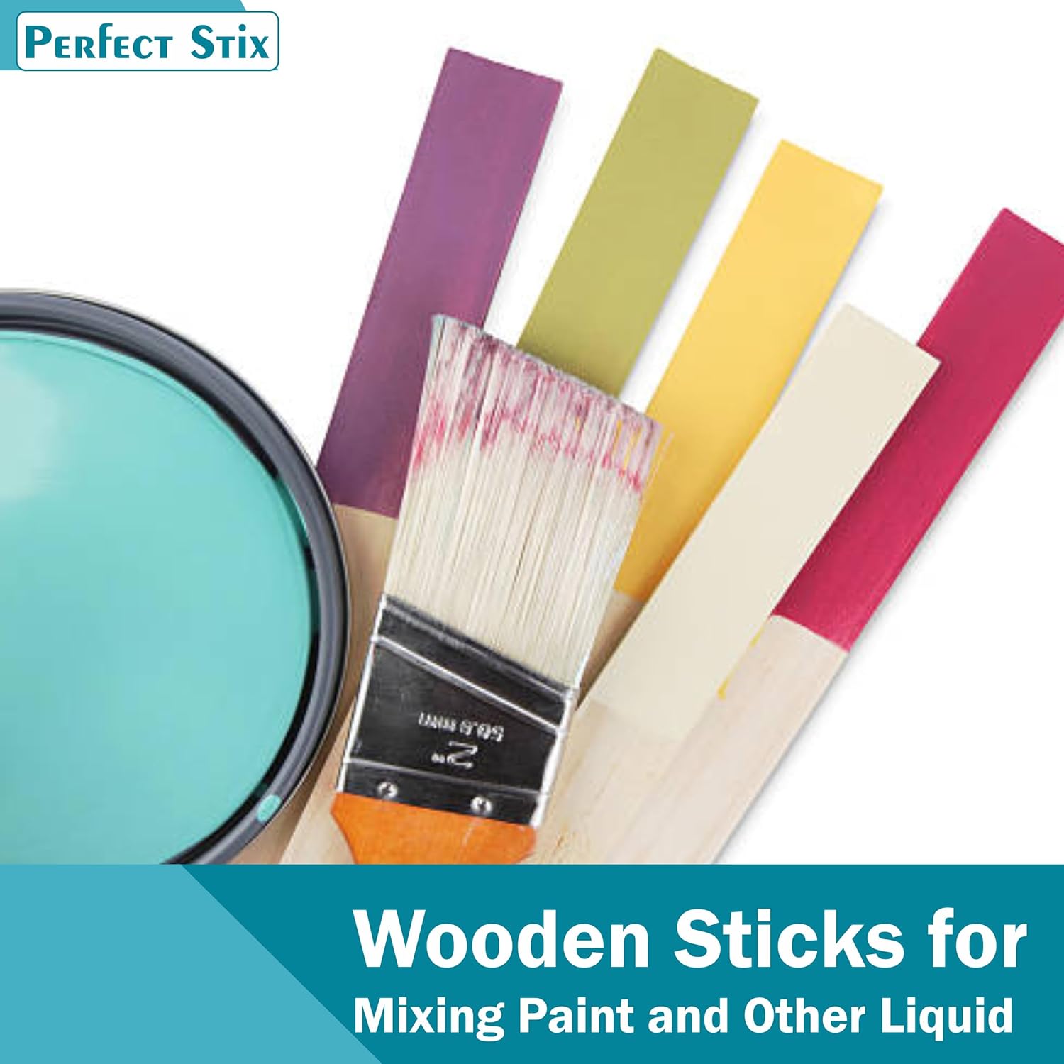 7" Wooden Paint Paddle Sticks/Mixing and Epoxy Sticks - Package of 100ct - Image 4