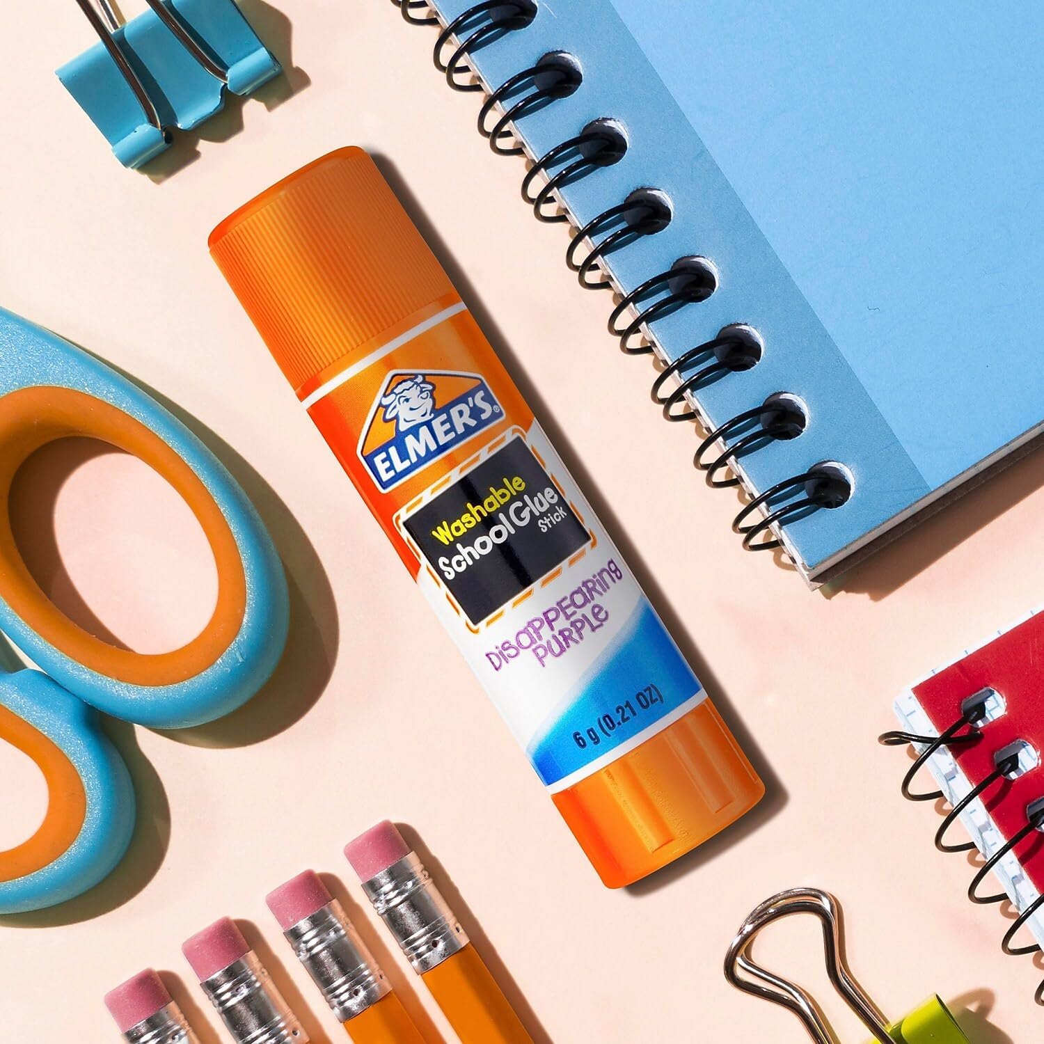 Elmer's Disappearing Purple School Glue Sticks, 0.21 oz Each, 8 Sticks per Pack (E1591) - Image 3