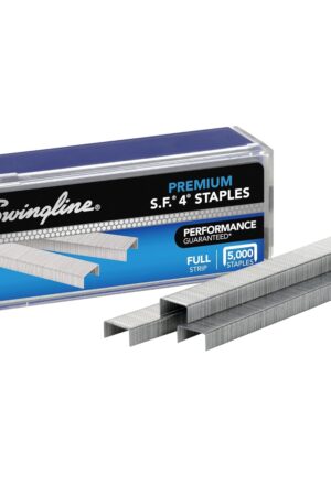 Swingline S.F. 4 Premium Staples for Desktop Staplers, 1/4" Length, 210/Strip, 5000/Box (35450)