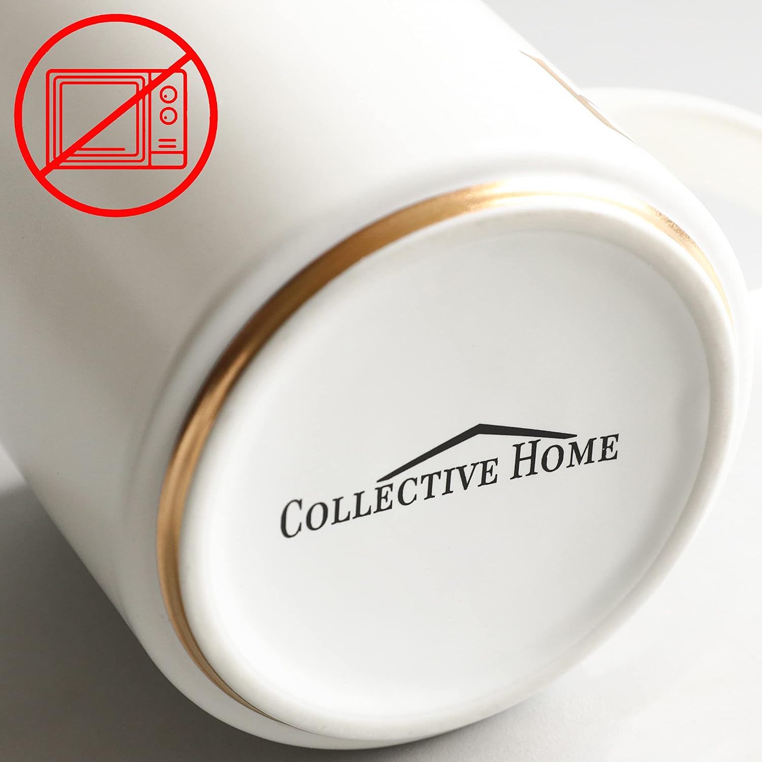 COLLECTIVE HOME - Monogram Ceramic Mugs, 15 oz Golden Initial Coffee Cups, Elegant Alphabet Tea Mugs, Elegant Personalized Mug with Gift Box, Luxurious Cups for Office and Home (b) - Image 9