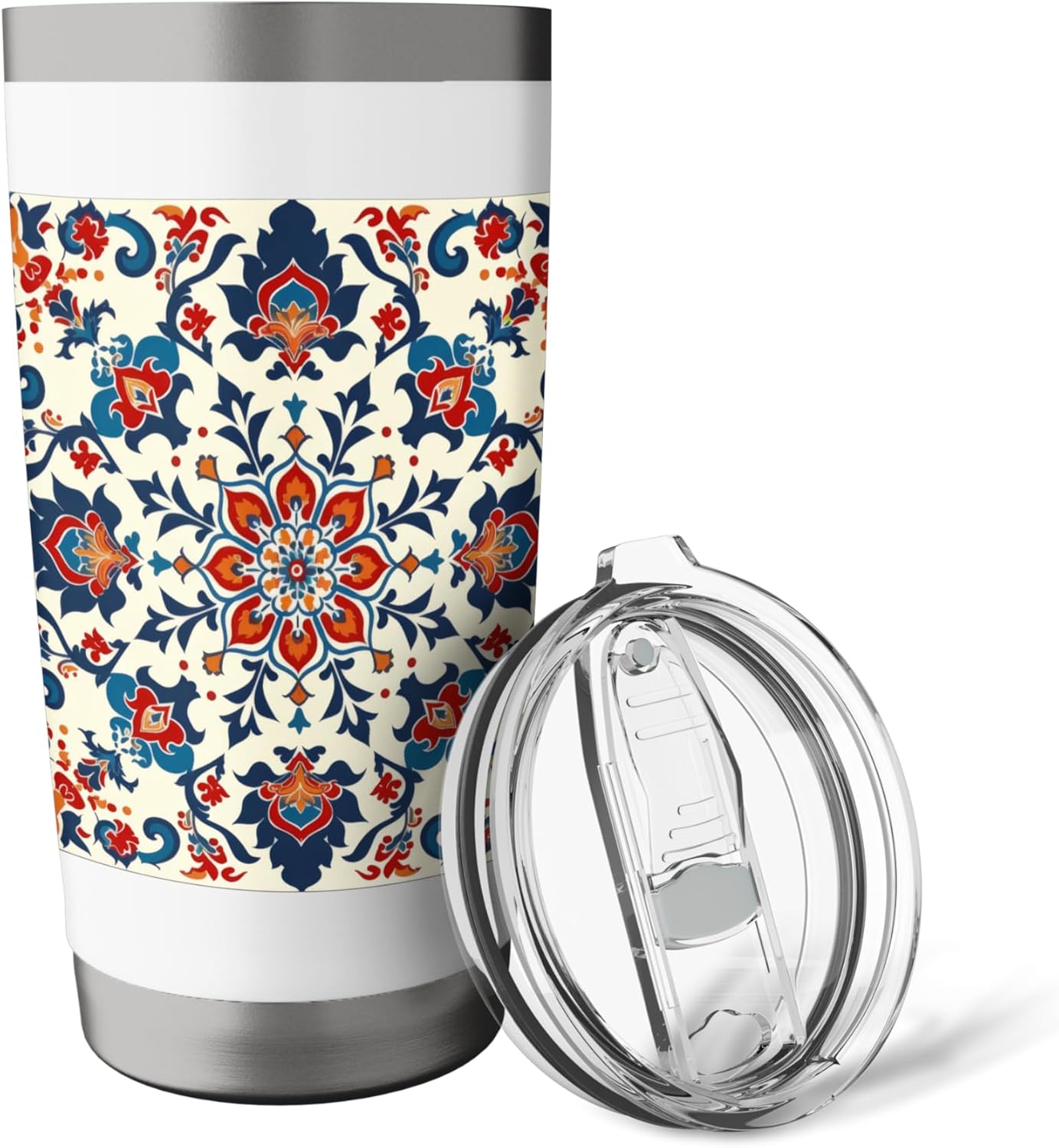 Traditional Turkish Pattern Stainless Steel Insulated Tumbler - Image 5