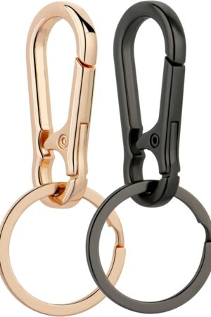 Wikavanli Metal Keychains Keyring Key Chain Ring Clip Holder Organizer for Home Car Keys Key Finder Women Men