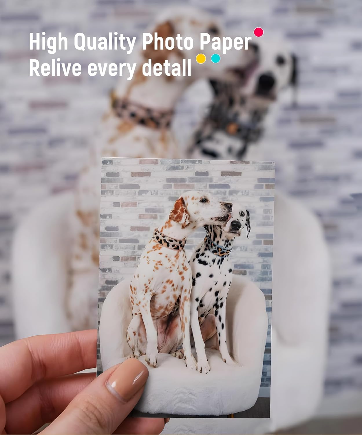 Liene Zink Pearl K100 Photo Paper 2x3″ 50 Sheets, Premium Photo Printer Paper w/Adhesive Back, Waterproof, Smudge Proof, Tear Proof, Instant Photo Paper Compatible w/Liene 2x3″ Photo Printer Scrapbook - Image 3