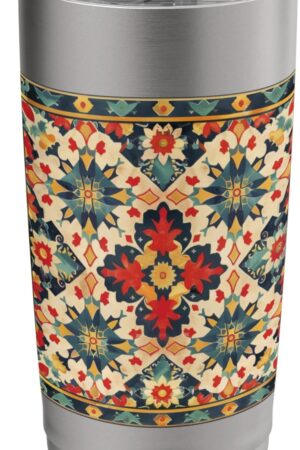 Traditional Syrian Pattern Stainless Steel Insulated Tumbler