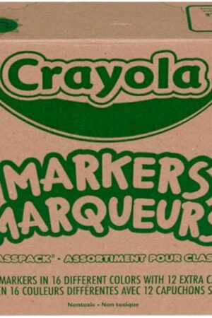 Crayola Broad Line Markers Classpack (256 Ct), Bulk Markers for Kids, Art Supplies for School, Classroom Must Haves, Preschool & Kindergarten Supplies