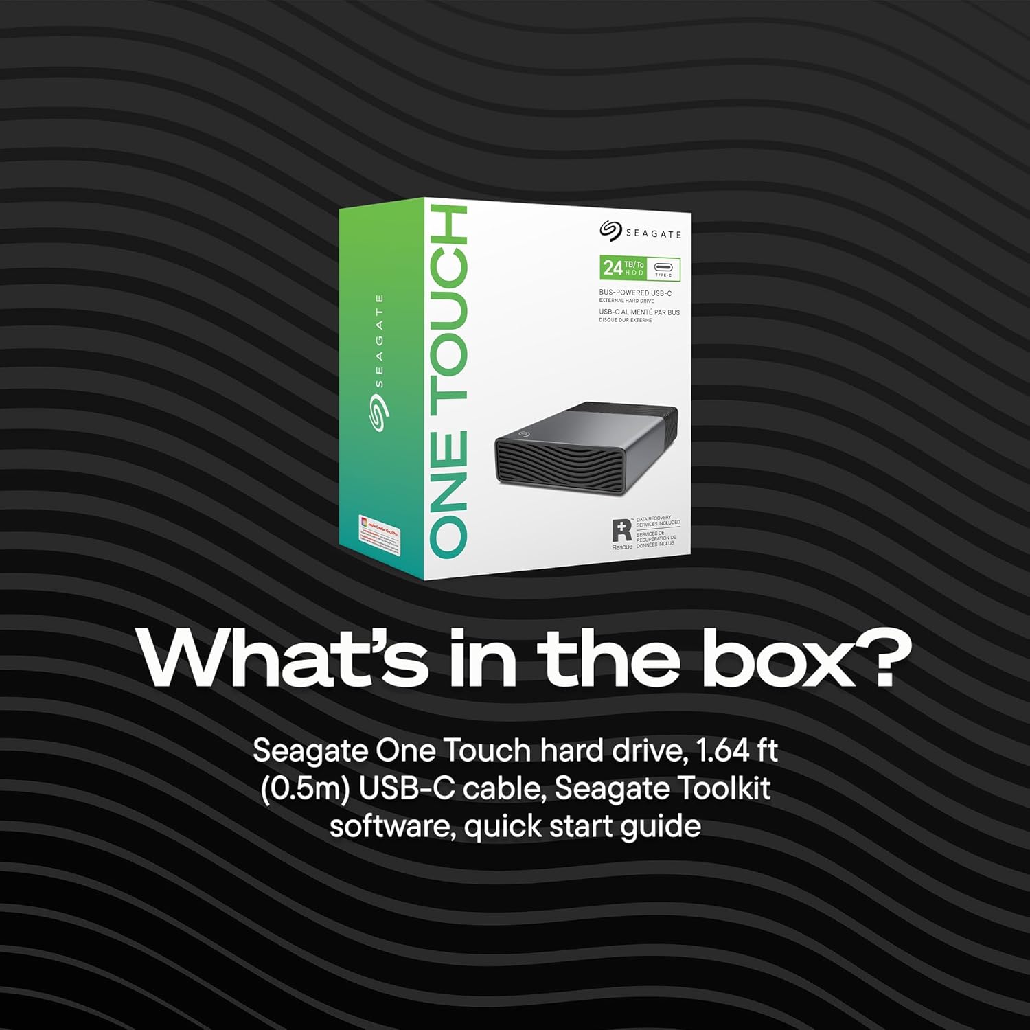 Seagate One Touch 8TB External Hard Drive Desktop HDD - USB-C Compatible with Most Windows and macOS, Rescue Recovery (STNB8000400) - Image 9