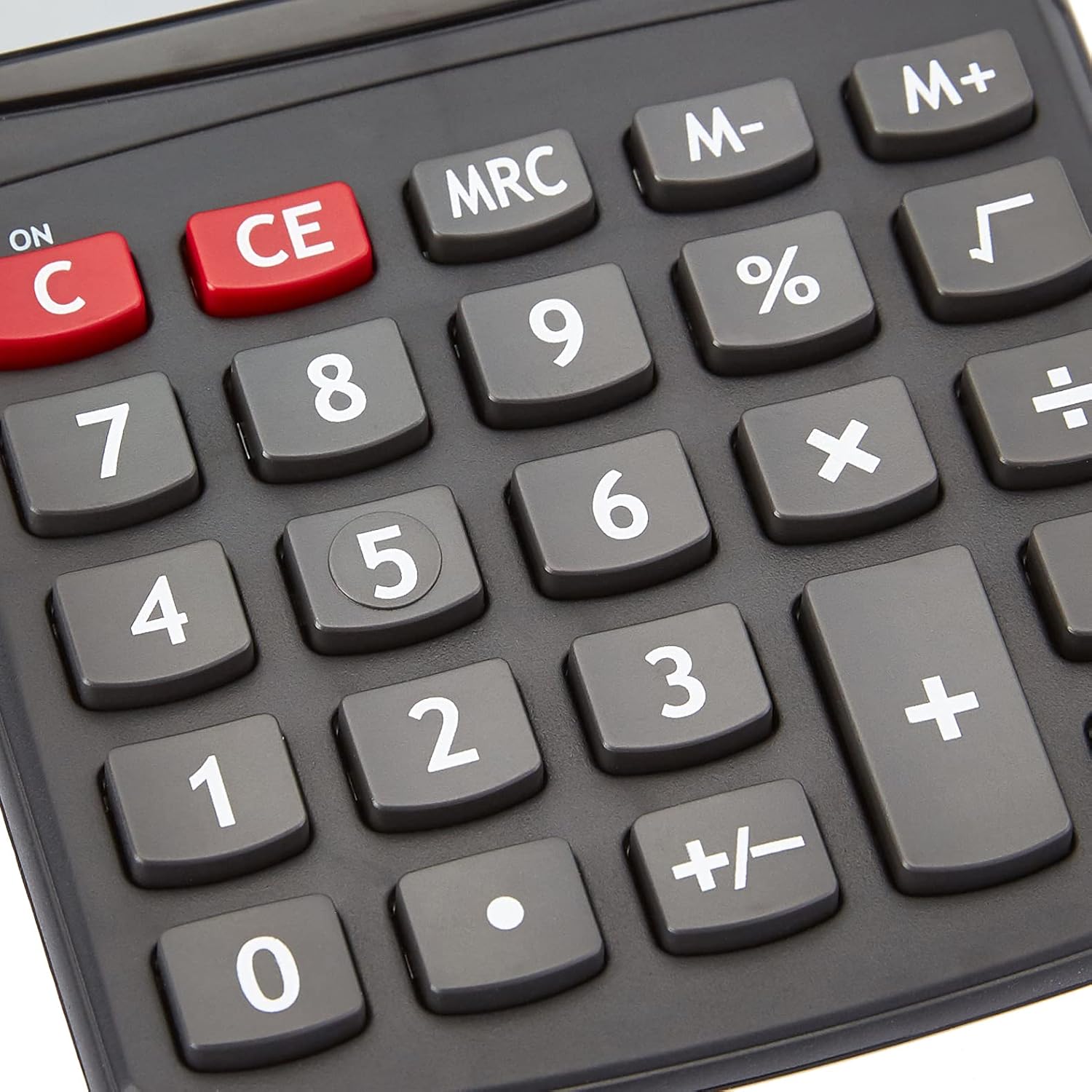 Amazon Basics LCD 8-Digit Desktop Calculator, Portable and Easy to Use, Black, 1-Pack - Image 3