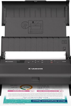 Canon PIXMA TR160 Wireless Portable Printer, 50-Sheet Paper Tray and 1.44" Display