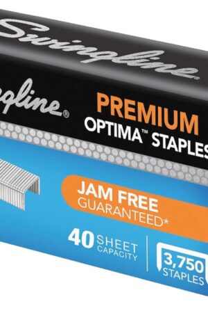 Swingline Staples, Premium for Desktop Staplers, 1/4" Length, 210/Strip, 3750/Box, Jam Free, Optima (35556)