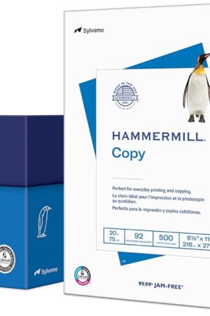 Hammermill Printer Paper, 20 lb Copy Paper, 8.5 x 11-3 Ream (1,500 Sheets) - 92 Bright, Made in the USA