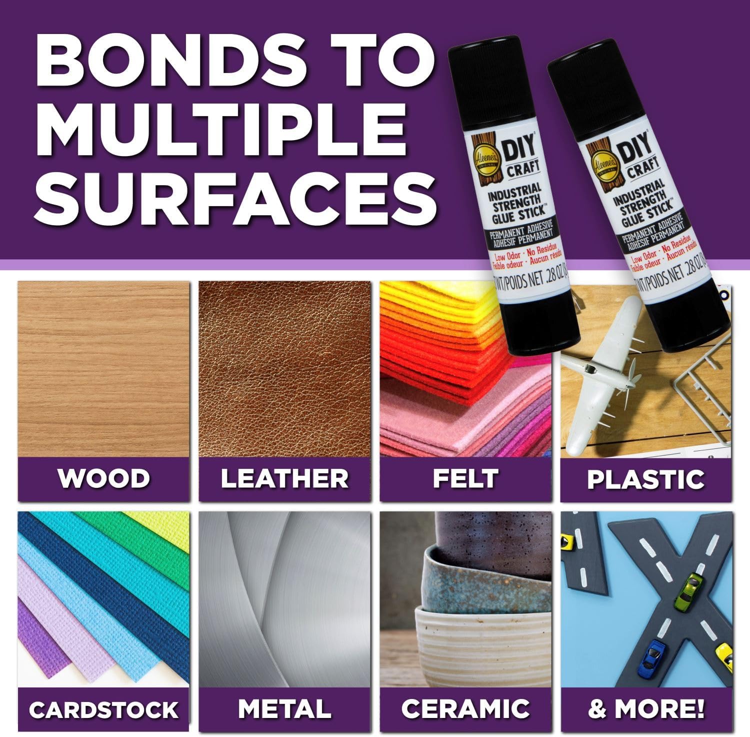 Aleene's DIY Craft Industrial-Strength Glue Sticks, Permanent Bond for Easy Repair, 2 Pack - Image 4