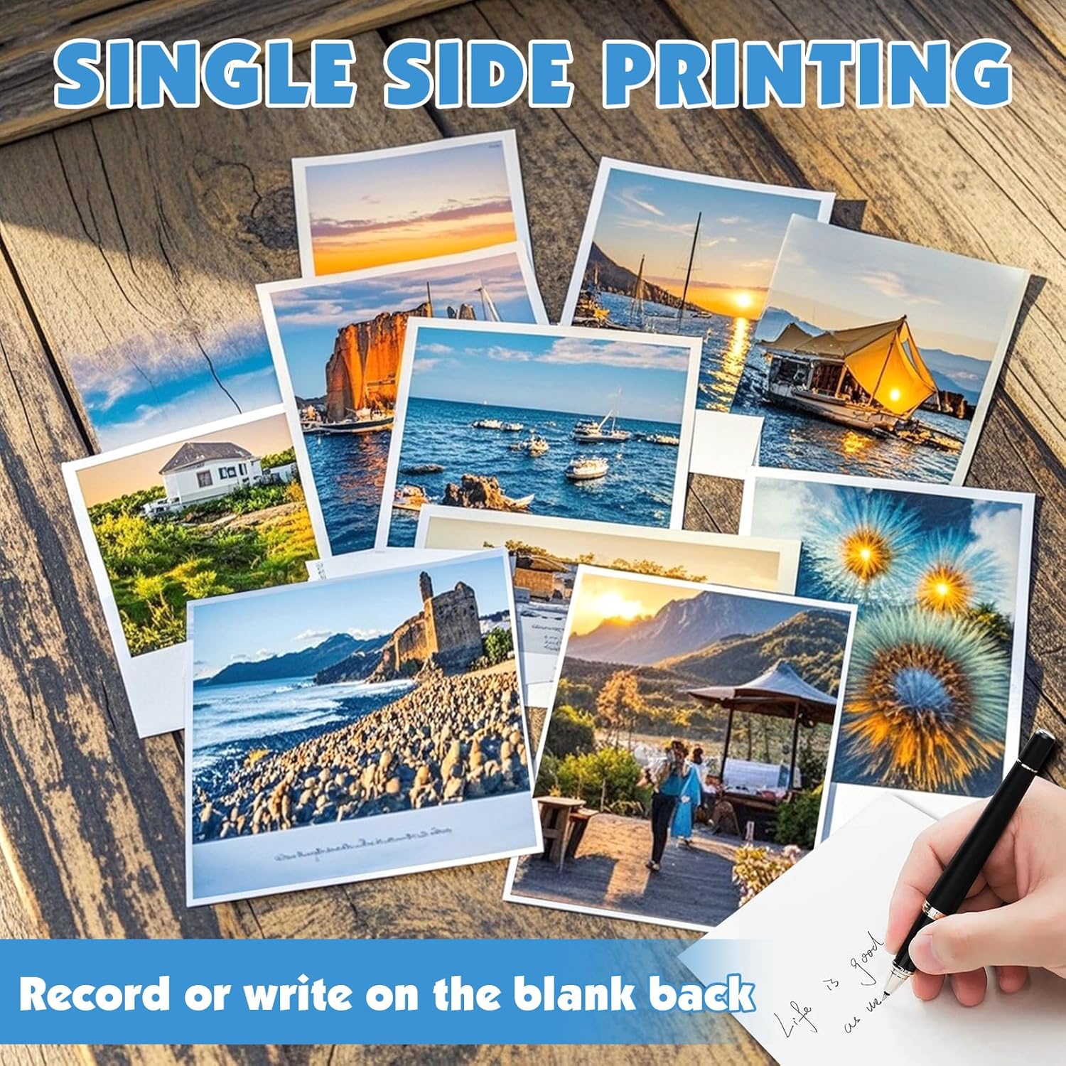 300 Sheets Glossy Photo Paper, 8.5in x 11in Inkjet Photo Printer Paper, Picture Paper for Photos, Calendars, Brochures, Cards, Menus(200gsm / 54lb) - Image 4