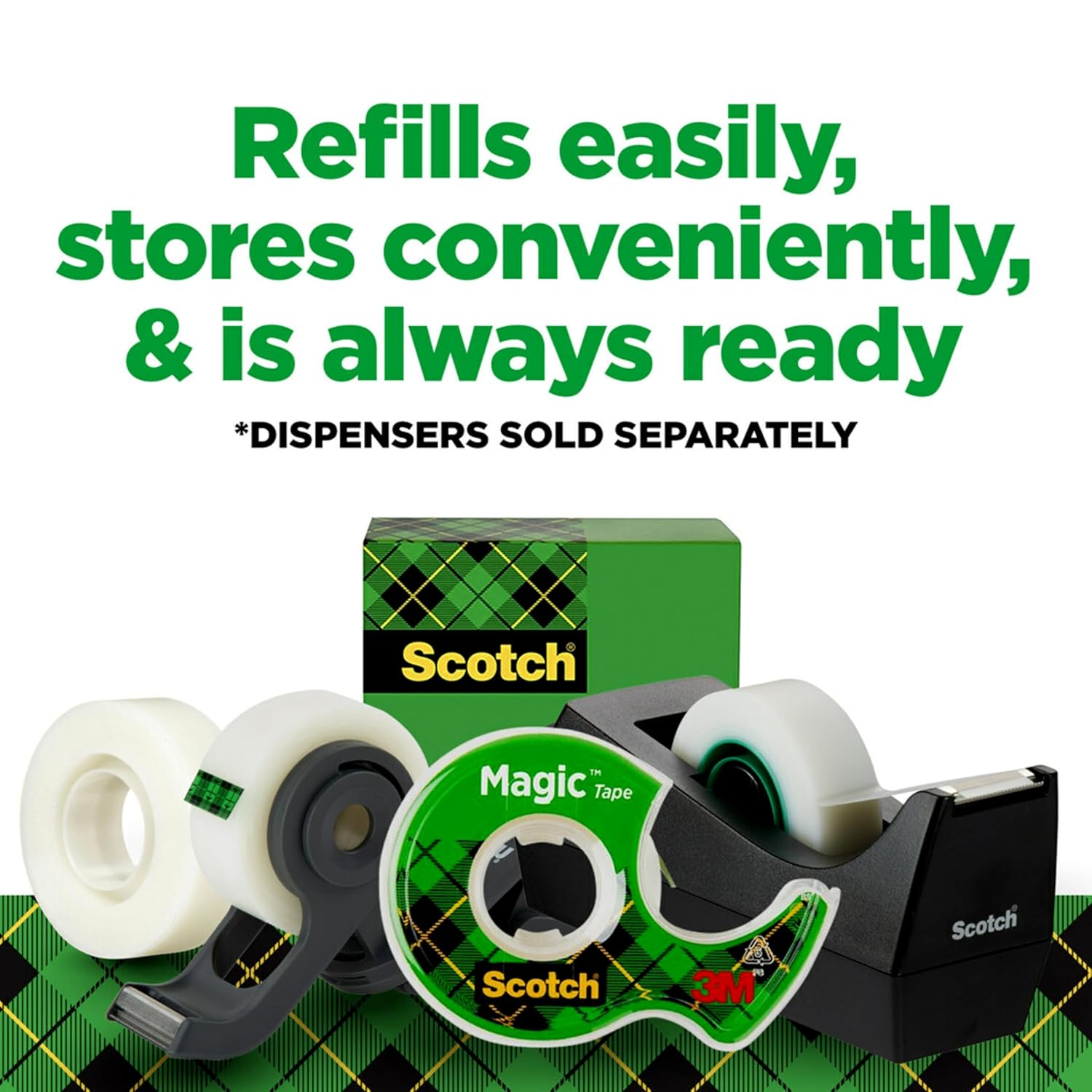 Scotch Magic Tape, Invisible, Home Office Supplies and Back to School Supplies for College and Classrooms, 6 Rolls - Image 8