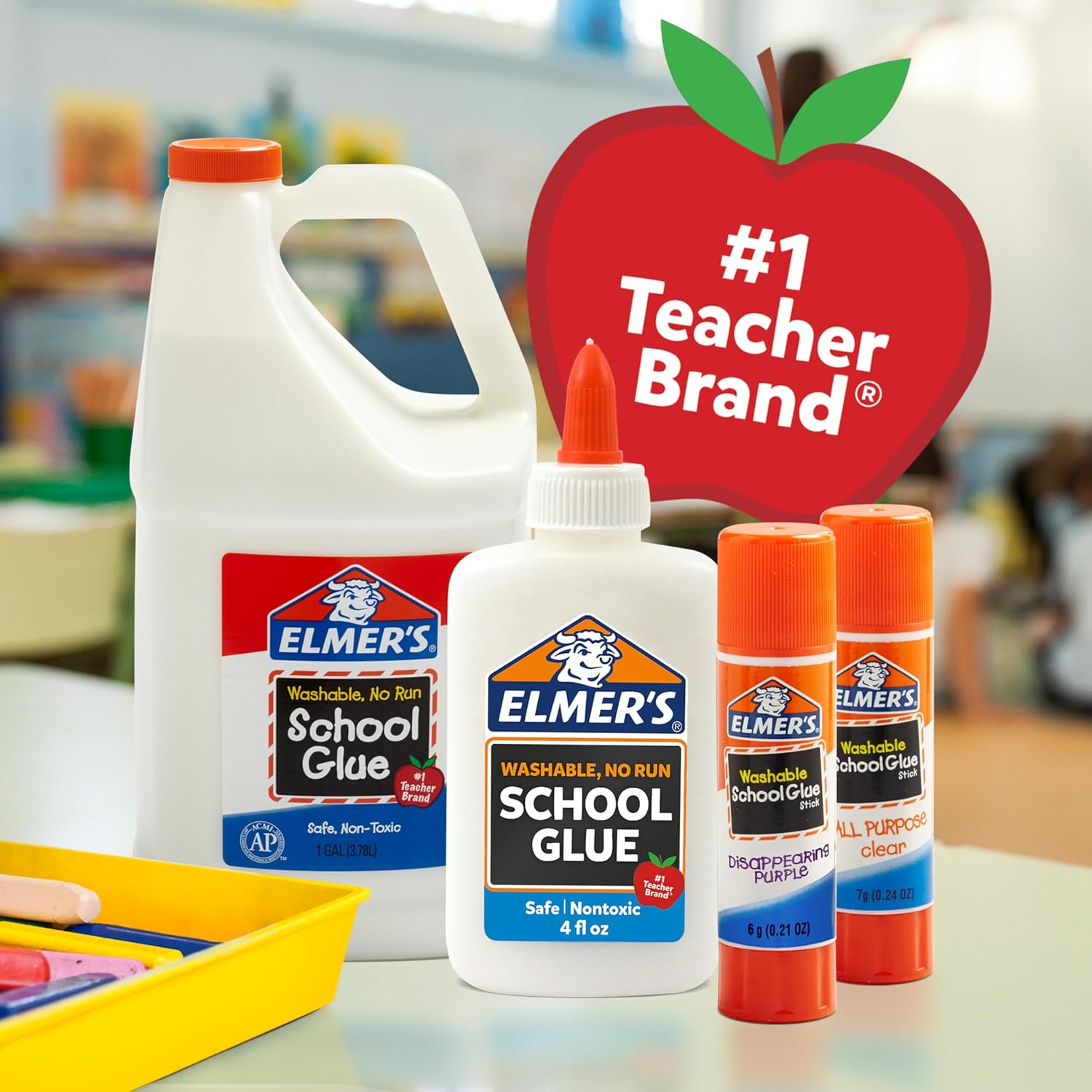 Elmer's All Purpose School Glue Sticks, Acid-Free and Washable, 7 Grams, 60 Count - Arts & Crafts, Projects, #1 Teacher Brand - Image 7