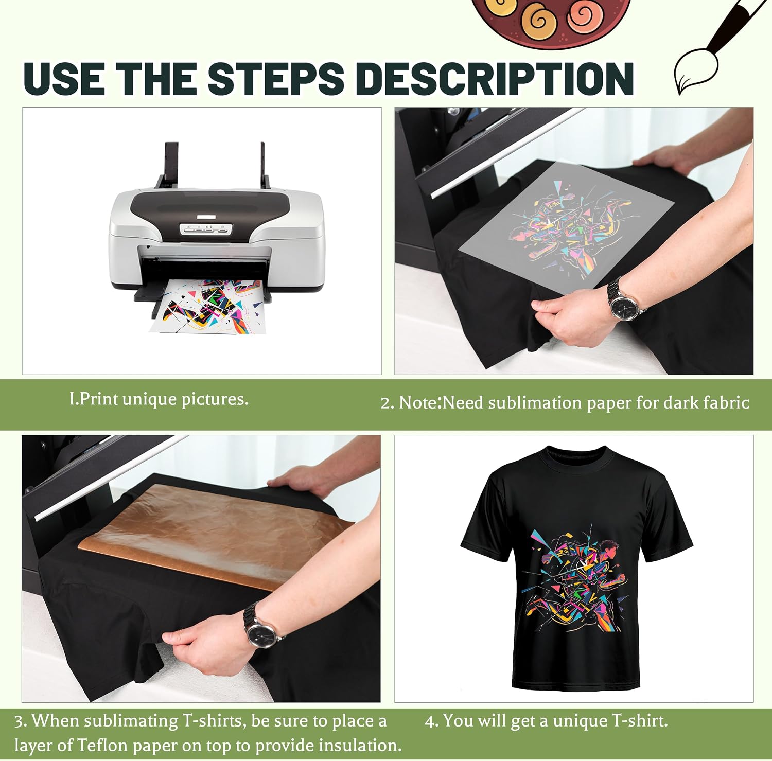 Joyclub 5 PCS Unisex Sublimation Blanks Bulk Polyester T Shirts for Sublimation Crew Neck Short Sleeve Wholesale DIY Gifts - Image 5