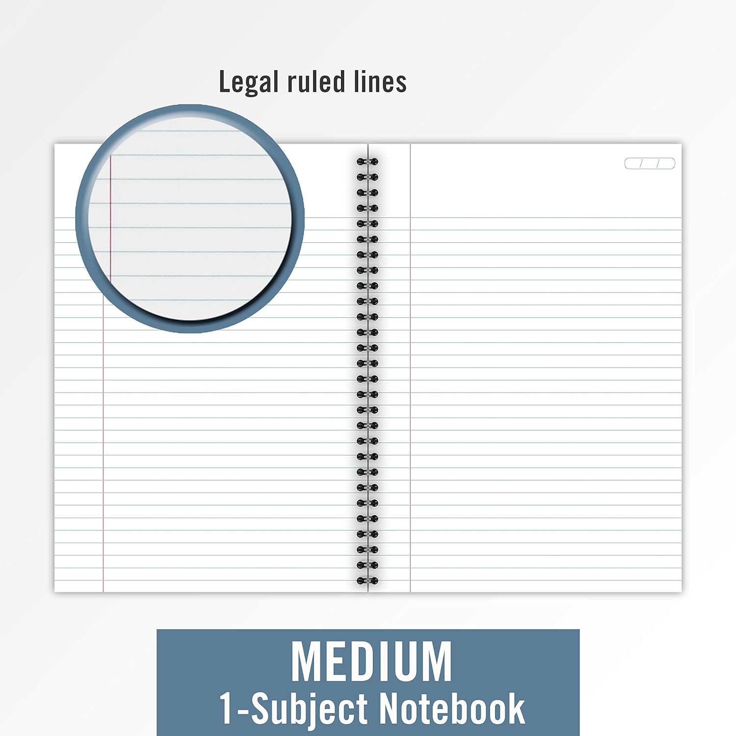 Cambridge Business Notebook, Legal Ruled, 6-1/2" x 9-1/2", Wirebound, Black, 2 Pack (73599) - Image 4