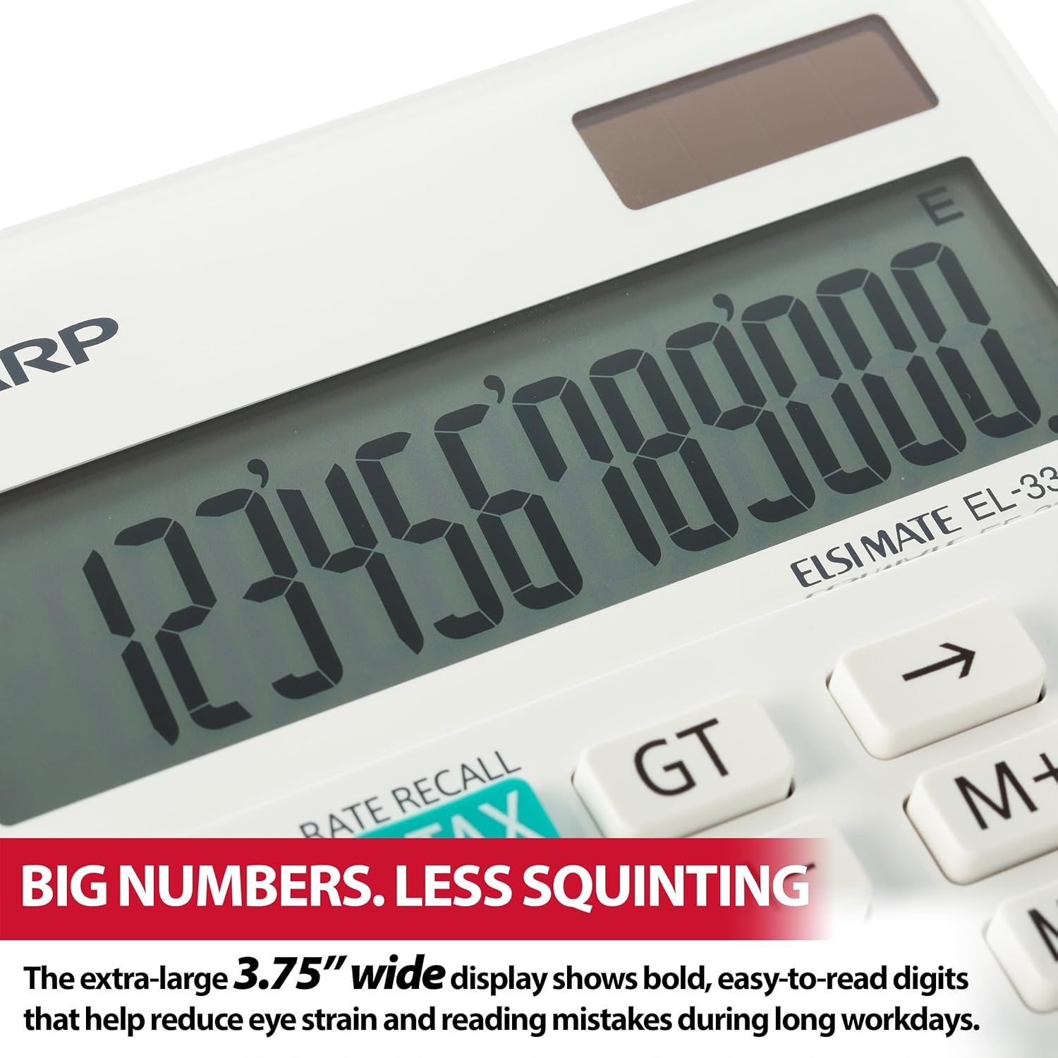 Sharp EL-334WB Business Calculator, White 4.0 - Image 2