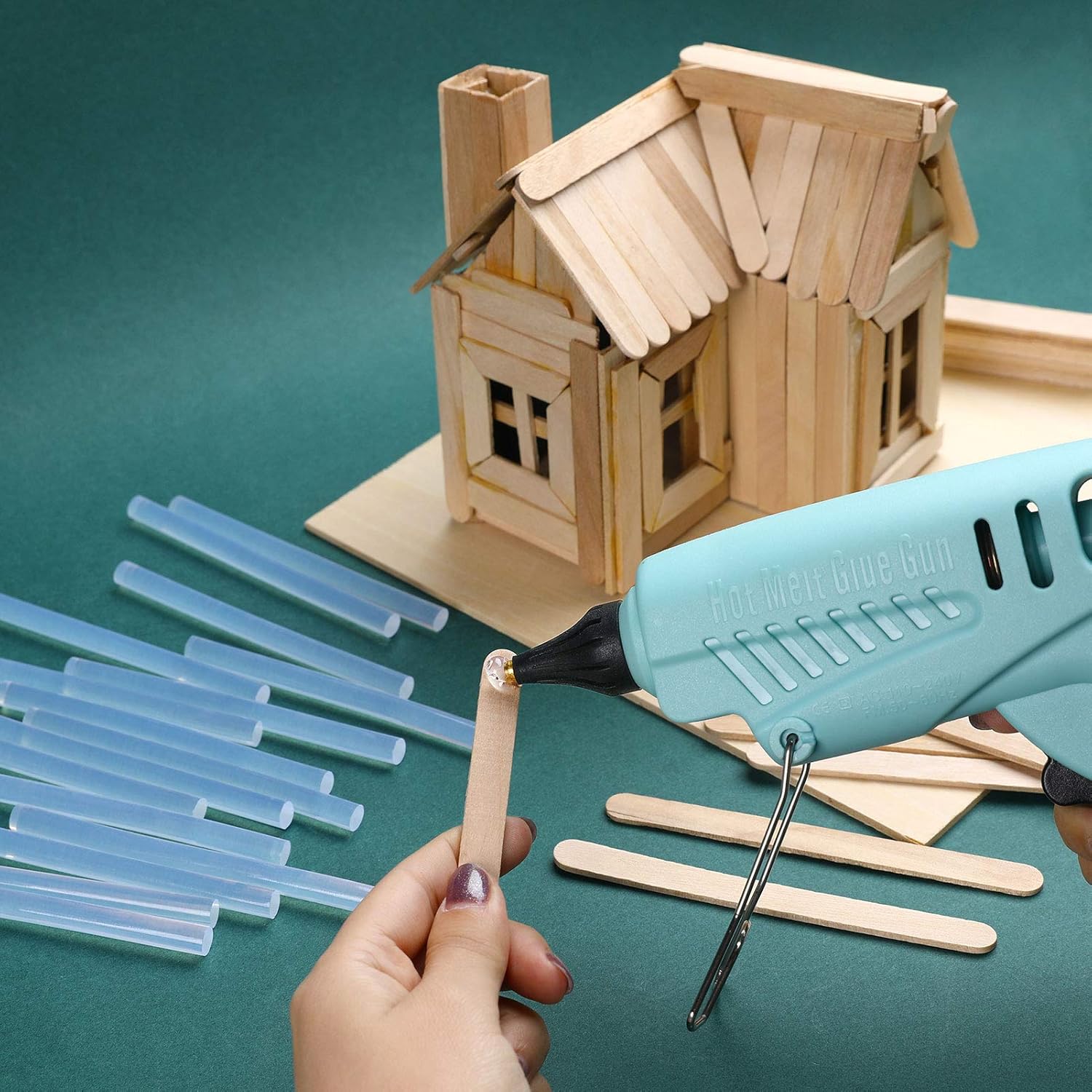 Magicfly Mini Hot Glue Gun Sticks, Huge Pack of 300, 4" Long and 0.27" Diameter Hot Melt Glue Sticks, Compatible with Most Glue Guns, Perfect for DIY Craft Projects and Sealing - Image 7