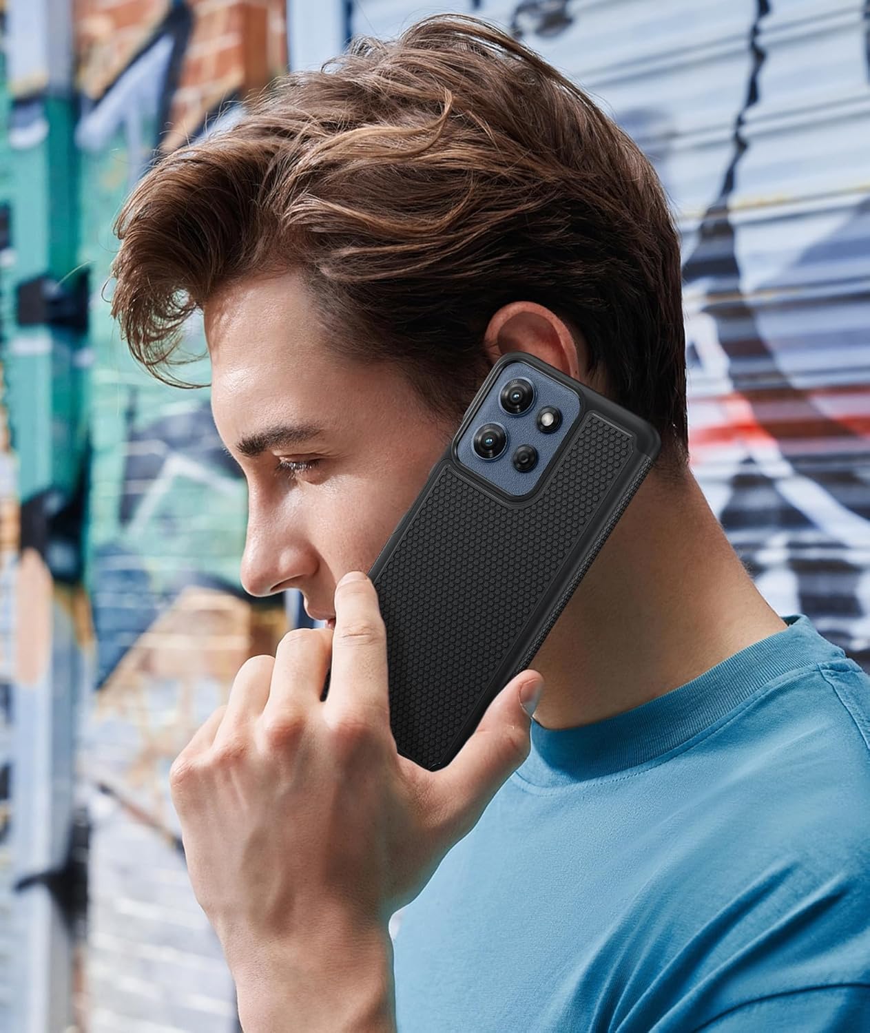 FNTCASE for Moto G-2026/2025 Phone Case: Moto G Play 2026/Moto G Power 2025 Case with Screen Protector Dual Layer Military Drop Protection Heavy Duty Shockproof Rugged Non Slip Cell Phone Cover, Black - Image 7