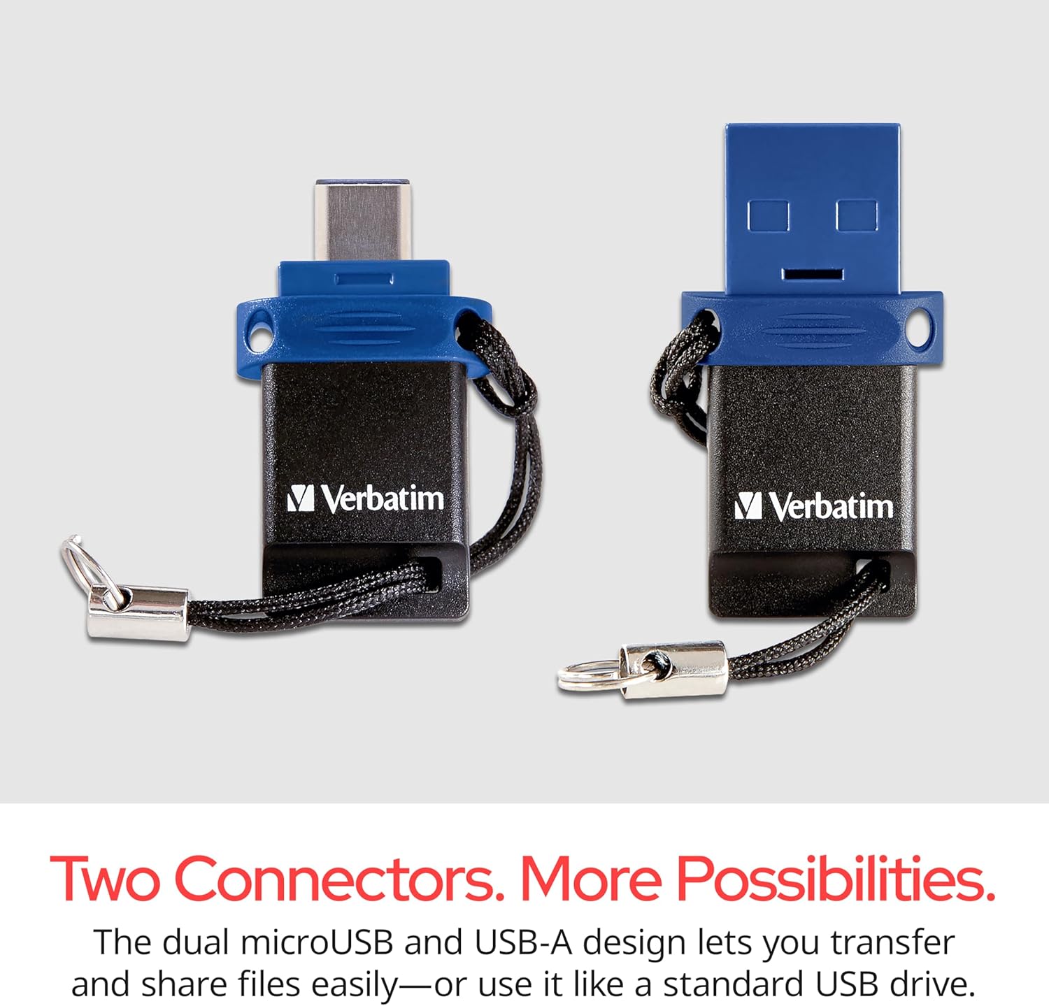 Verbatim 64GB Store ‘n’ Go Dual OTG USB 3.2 Gen 1 Flash Drive for USB-C Devices – 2 in 1 Type C Thumb Drive - Image 4