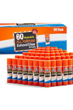 Elmer's All Purpose School Glue Sticks, Acid-Free and Washable, 7 Grams, 60 Count - Arts & Crafts, Projects, #1 Teacher Brand