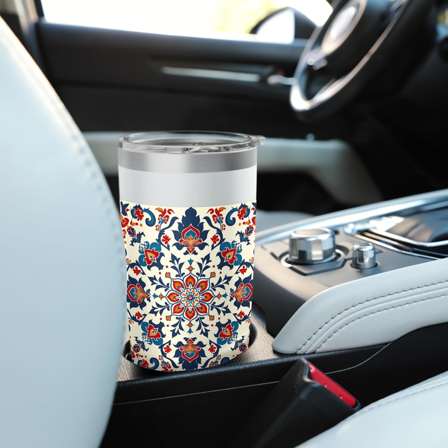 Traditional Turkish Pattern Stainless Steel Insulated Tumbler - Image 6