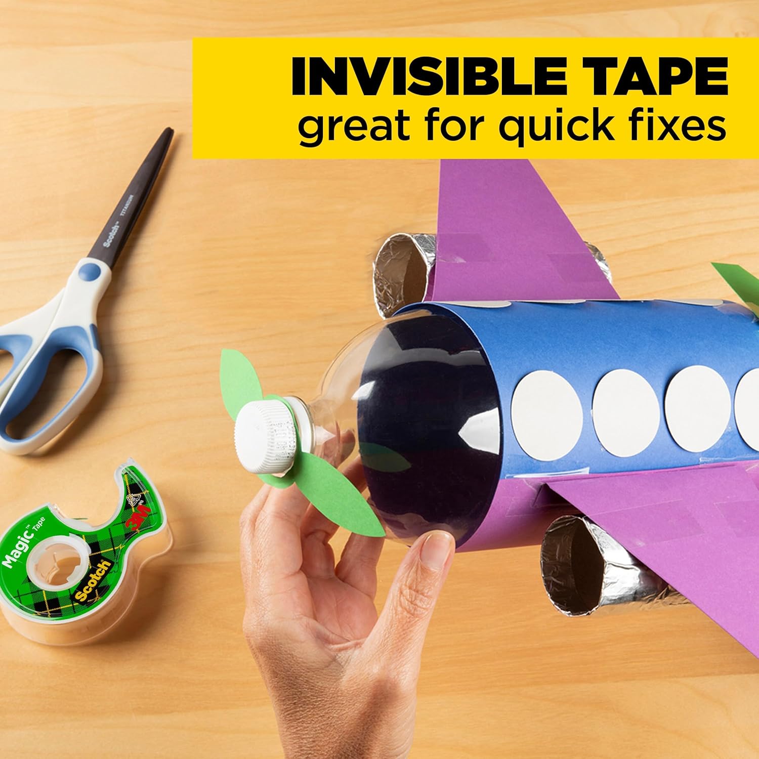 Scotch Magic Tape, Invisible, Home Office Supplies and Back to School Supplies for College and Classrooms, 6 Rolls - Image 9