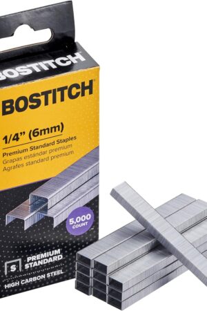 Bostitch Office Bostitch SBS1914CP Standard Staples, 1/4" Leg Length (Box of 5000)