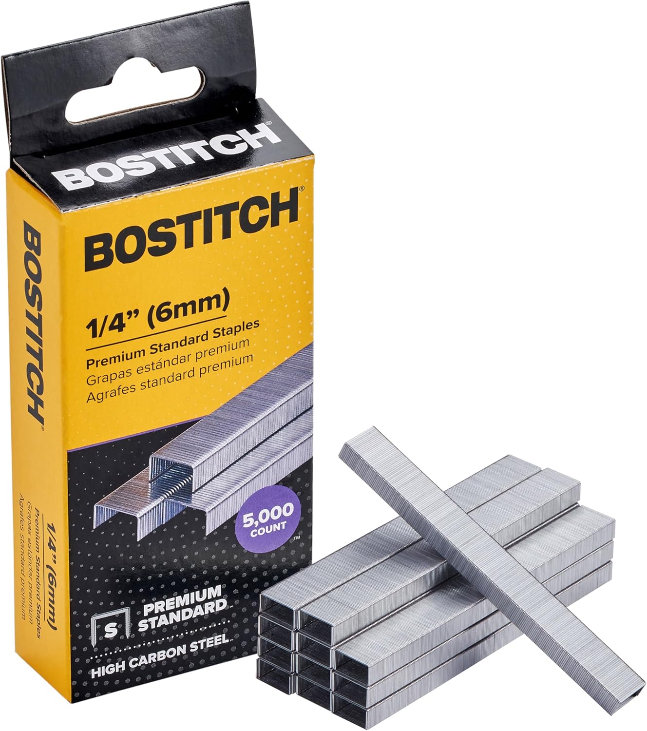 Bostitch Office Bostitch SBS1914CP Standard Staples, 1/4" Leg Length (Box of 5000)