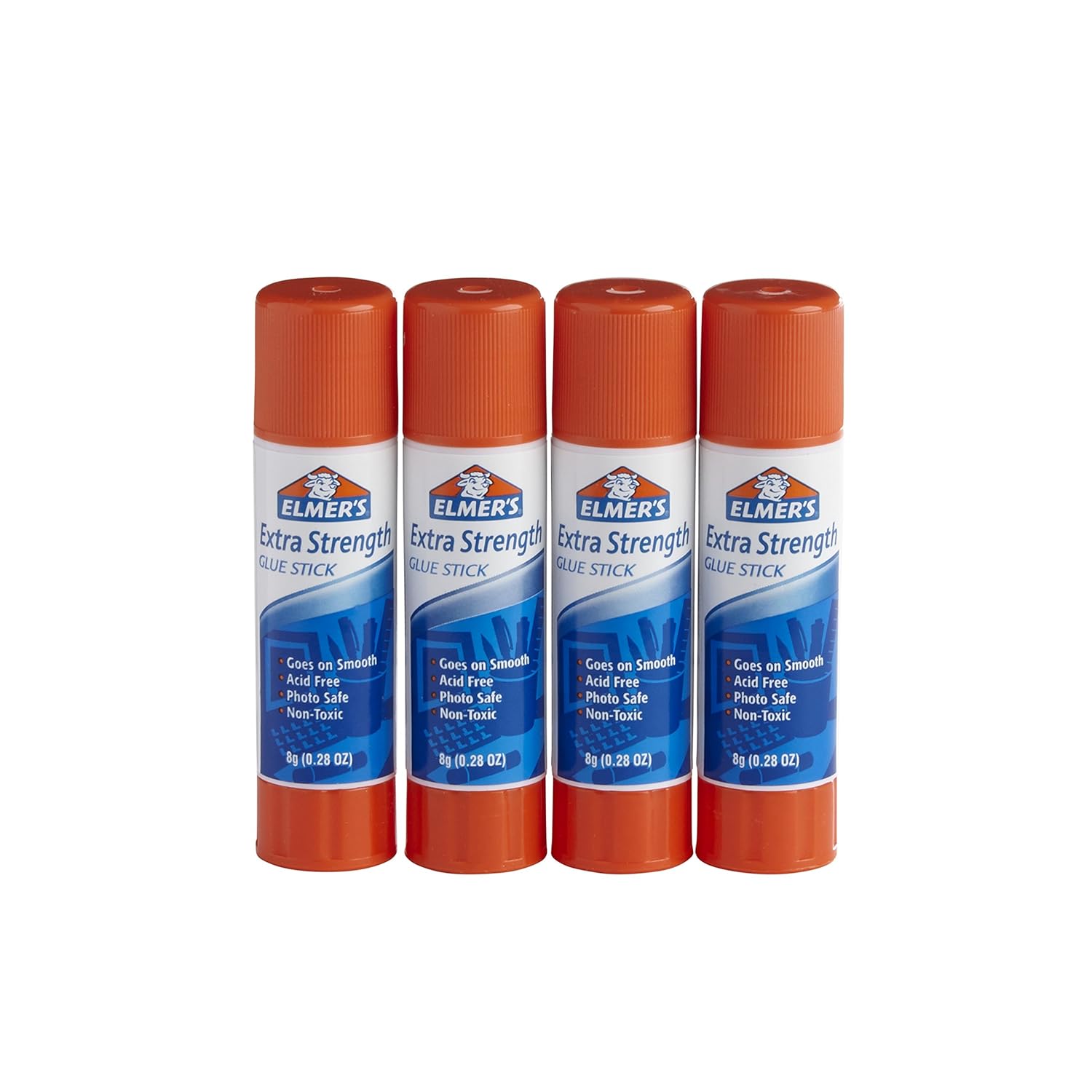 Elmer's Extra Strength Glue Sticks, Washable, 8 Grams, 4 Count - Image 2