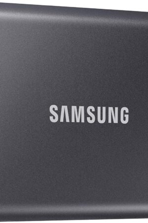 Samsung T7 Portable SSD, 1TB External Solid State Drive, Speeds Up to 1,050MB/s, USB 3.2 Gen 2, Reliable Storage for Gaming, Students, Professionals, MU-PC1T0T/AM, Gray